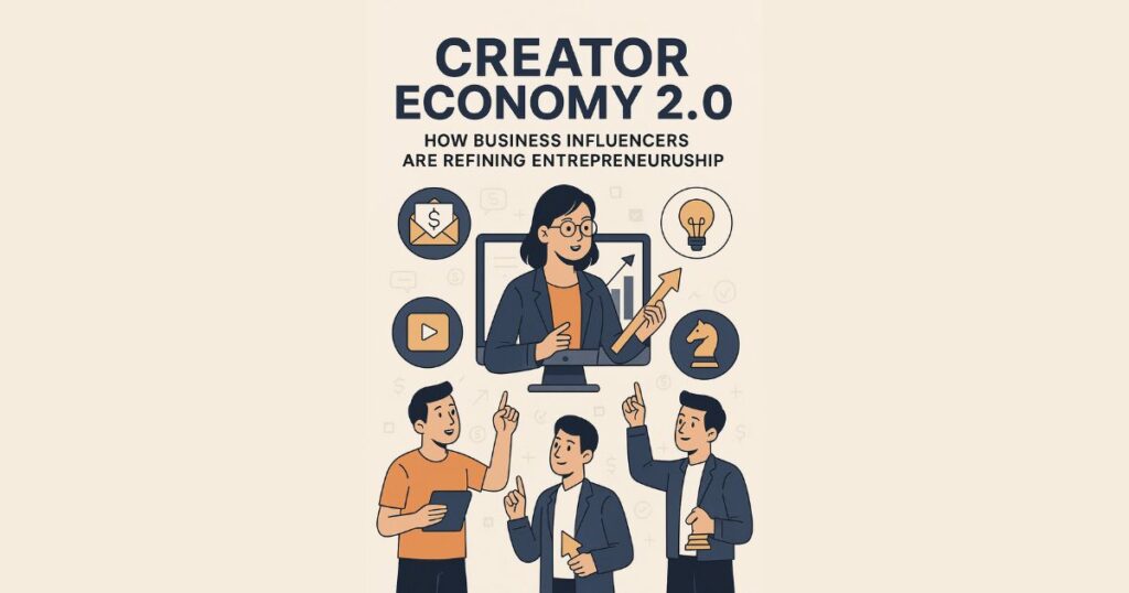 The Rise of Content Creators: How Digital Mavericks Are Dominating the New Economy - Illustration depicting content creators collaborating on business strategy, surrounded by icons of digital media, innovation, and finance.
- Description: A colorful digital illustration showcasing four content creators actively engaged in brainstorming and strategic discussion. One stands before a large screen with an upward-trending graph, symbolizing growth, while others hold tools like a tablet and a chess piece, reflecting planning, creativity, and digital entrepreneurship. The scene is enriched with symbolic icons—lightbulbs, coins, video clips—underscoring the multifaceted role content creators play in shaping the modern creator economy.
- Caption: Content creators redefining entrepreneurship through collaboration and strategy in the digital age.
Let me know if you’d like a version tailored for SEO or social media platforms—happy to optimize it.